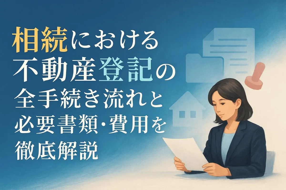 相続における不動産登記の全手続き流れと必要書類・費用を徹底解説